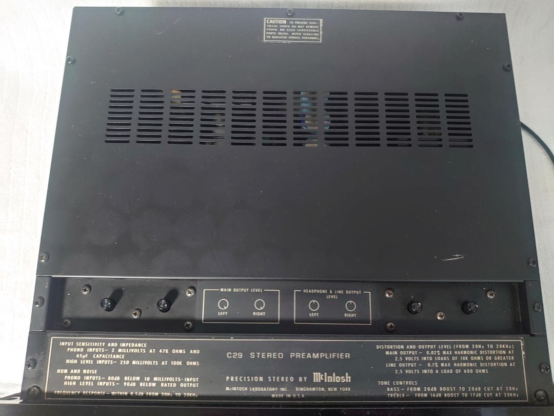 McIntosh マッキントッシュ C29 プリアンプ 現状渡し