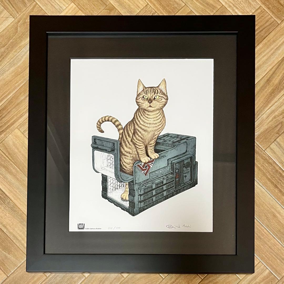 エイリアン 猫のジョーンズ シルクスクリーンアート