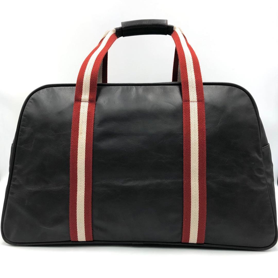 極美品 BALLY 2way ボストンバッグ トレスポ レザー ダークブラウン