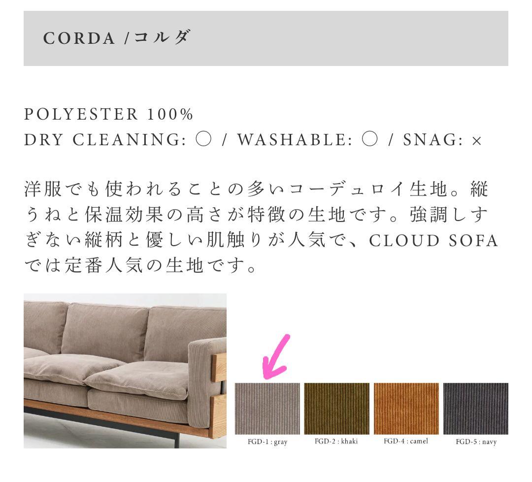 MOMOnaturalモモナチュラル CLOUD クラウドオットマンのみ