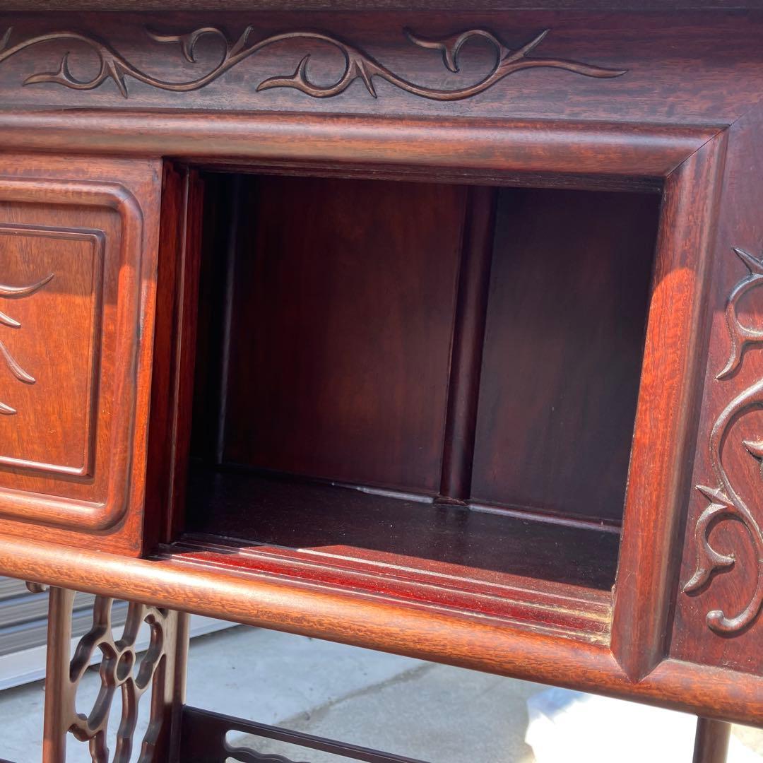 唐木家具 銘木 茶箪笥 飾り棚 中国骨董 サイドボード ビンテージ