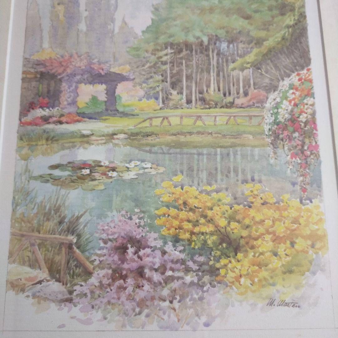 M. Marten, Lights in the Pond 公園 風景画