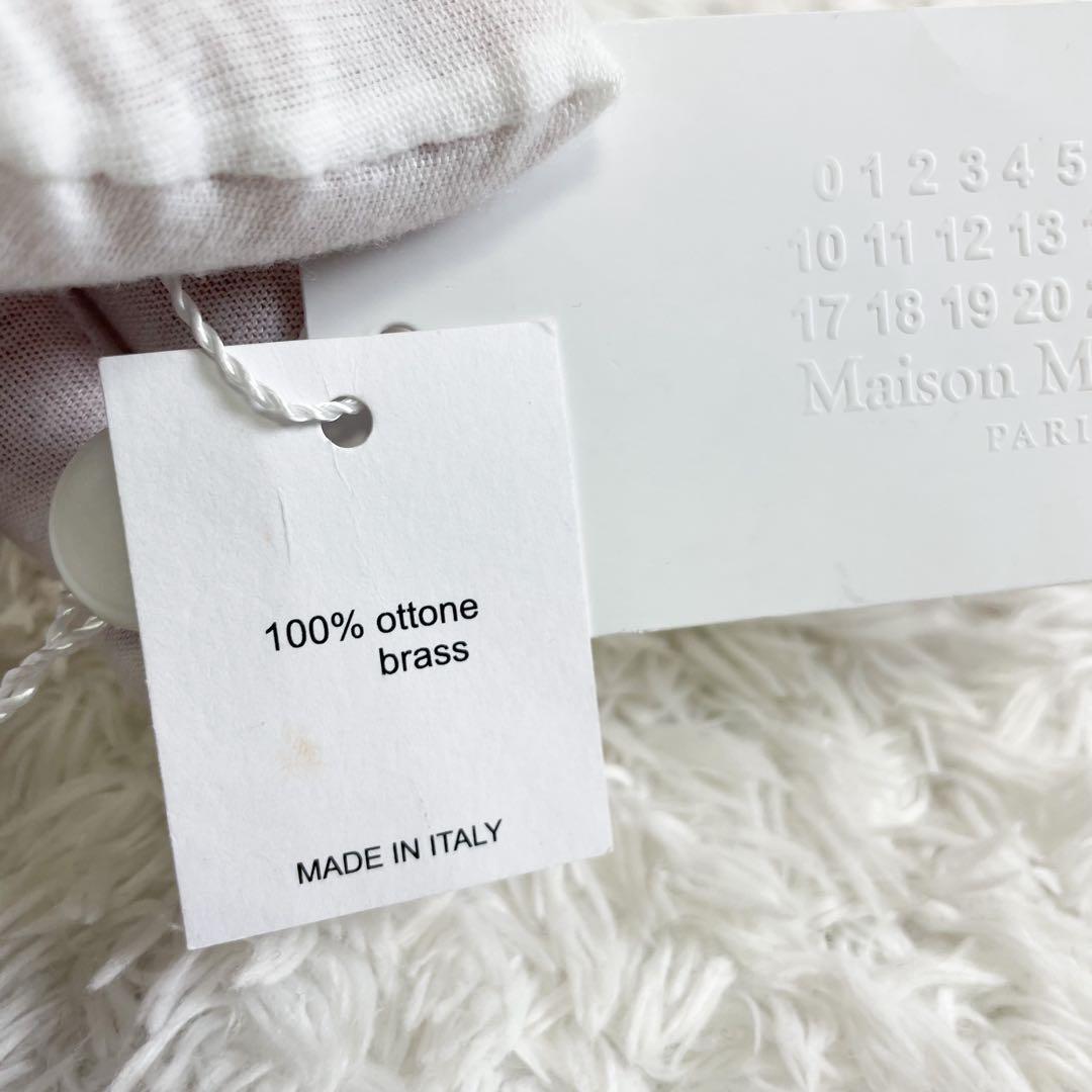 メゾンマルジェラ ビッグブローチ 真鍮 イタリア製 タグ付 未使用品