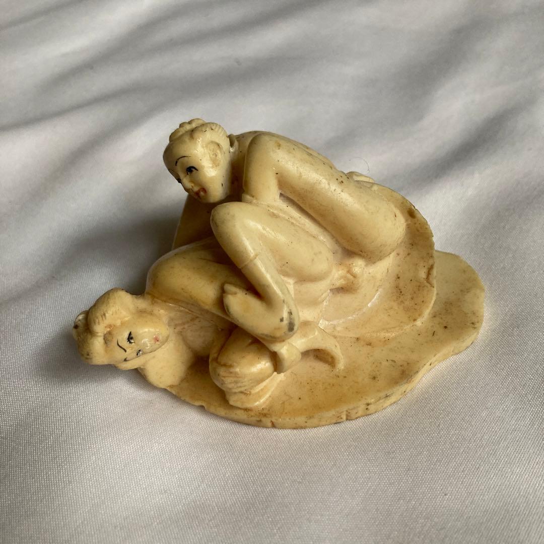 工芸品 Japanese Style Shunga Sculpture Doll Japanese Style Shunga Sculpture Doll 【公式通販】