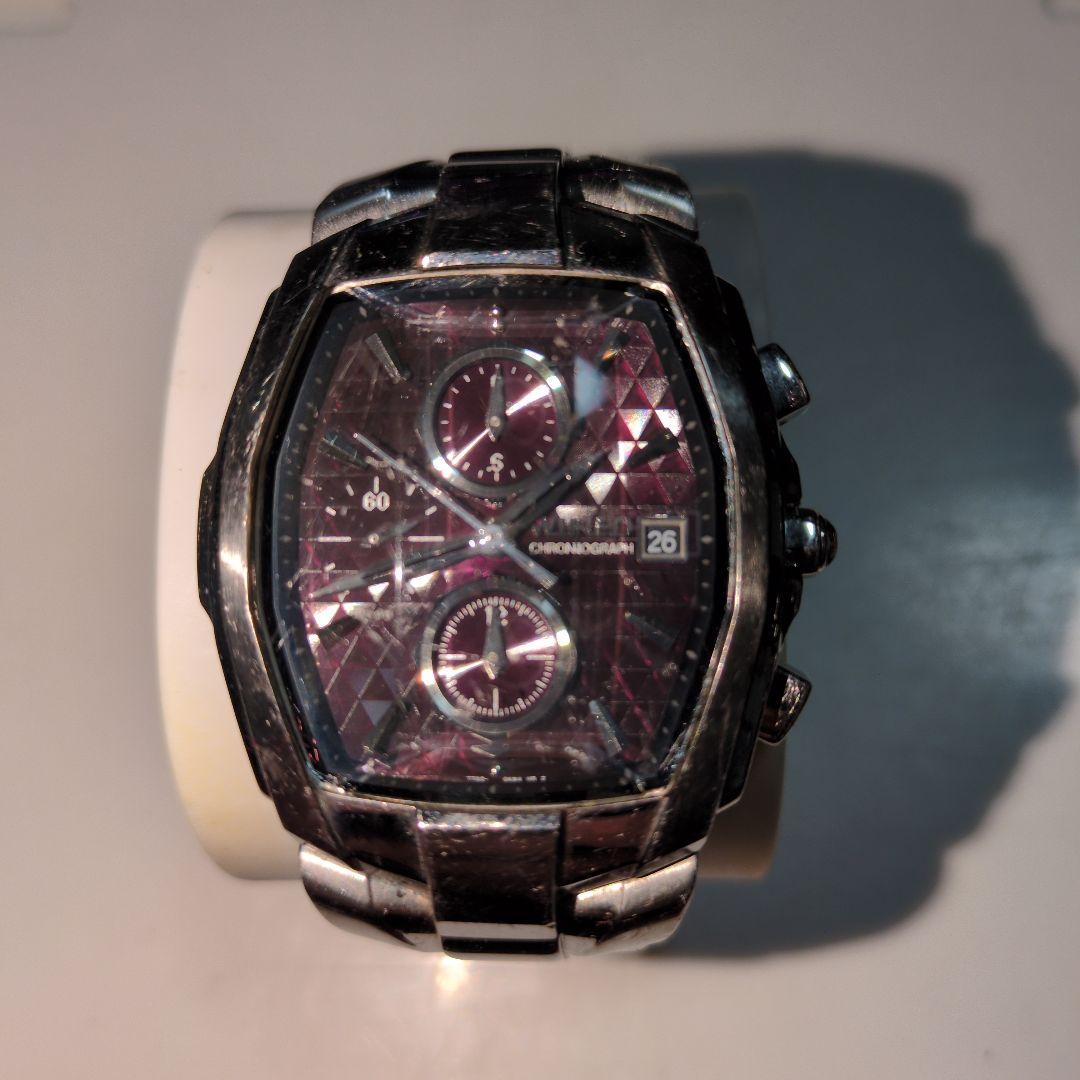 WIRED クロノグラフ腕時計 2個セット 文字盤青と紫