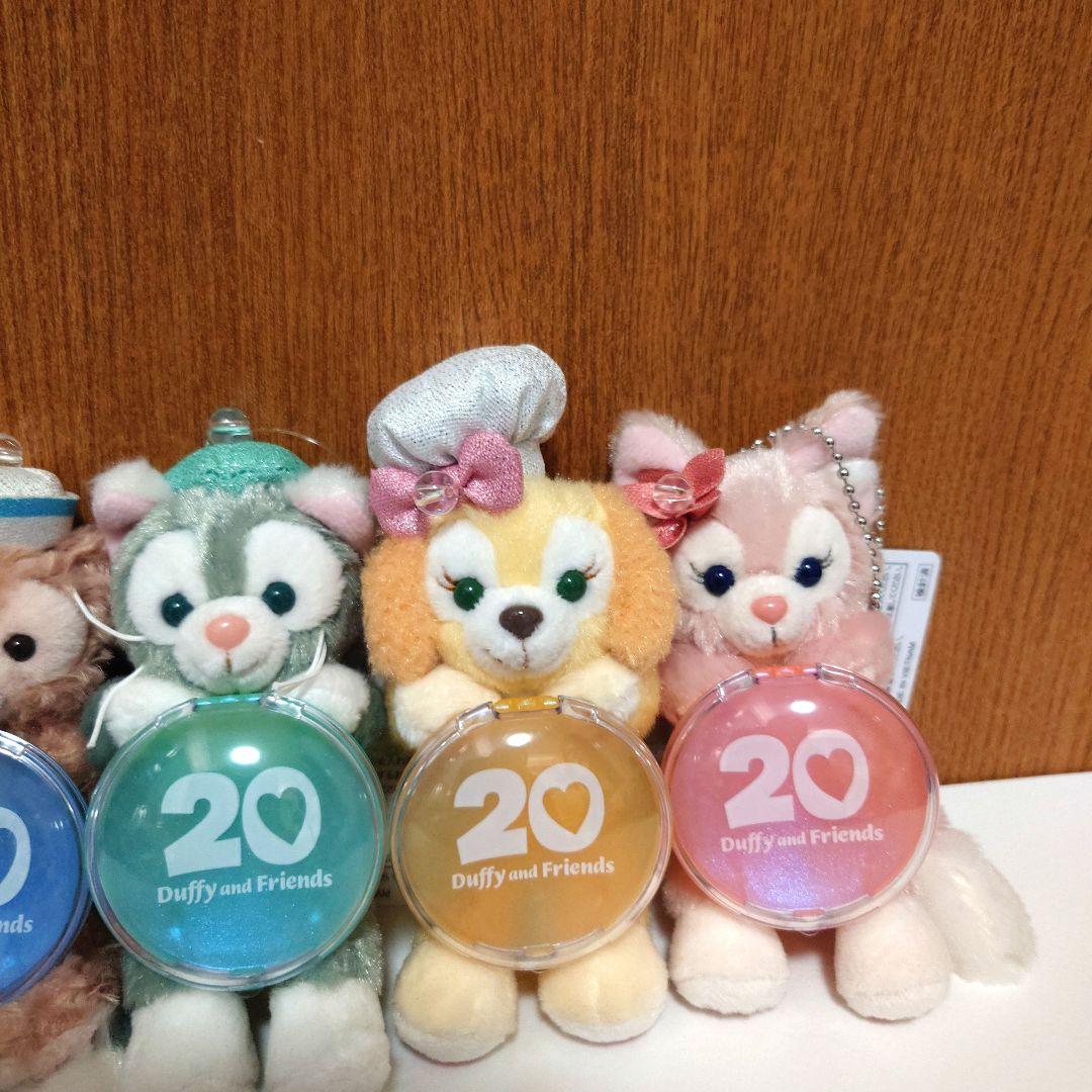 ダッフィー＆フレンズのカラフルハピネス　ぬいぐるみチャーム7点コンプリートセット