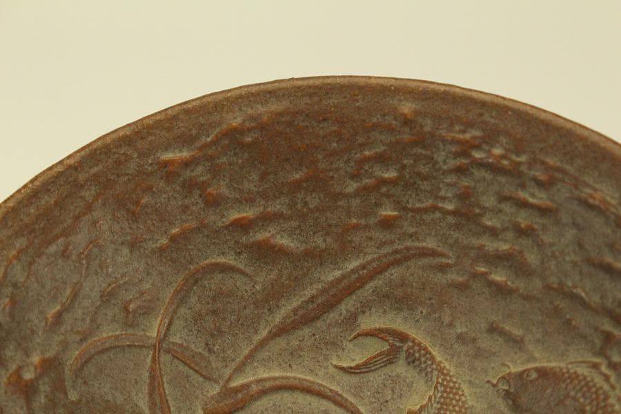 文房具 朱泥 魚紋 筆洗 匙 台付(LC981) - メルカリ