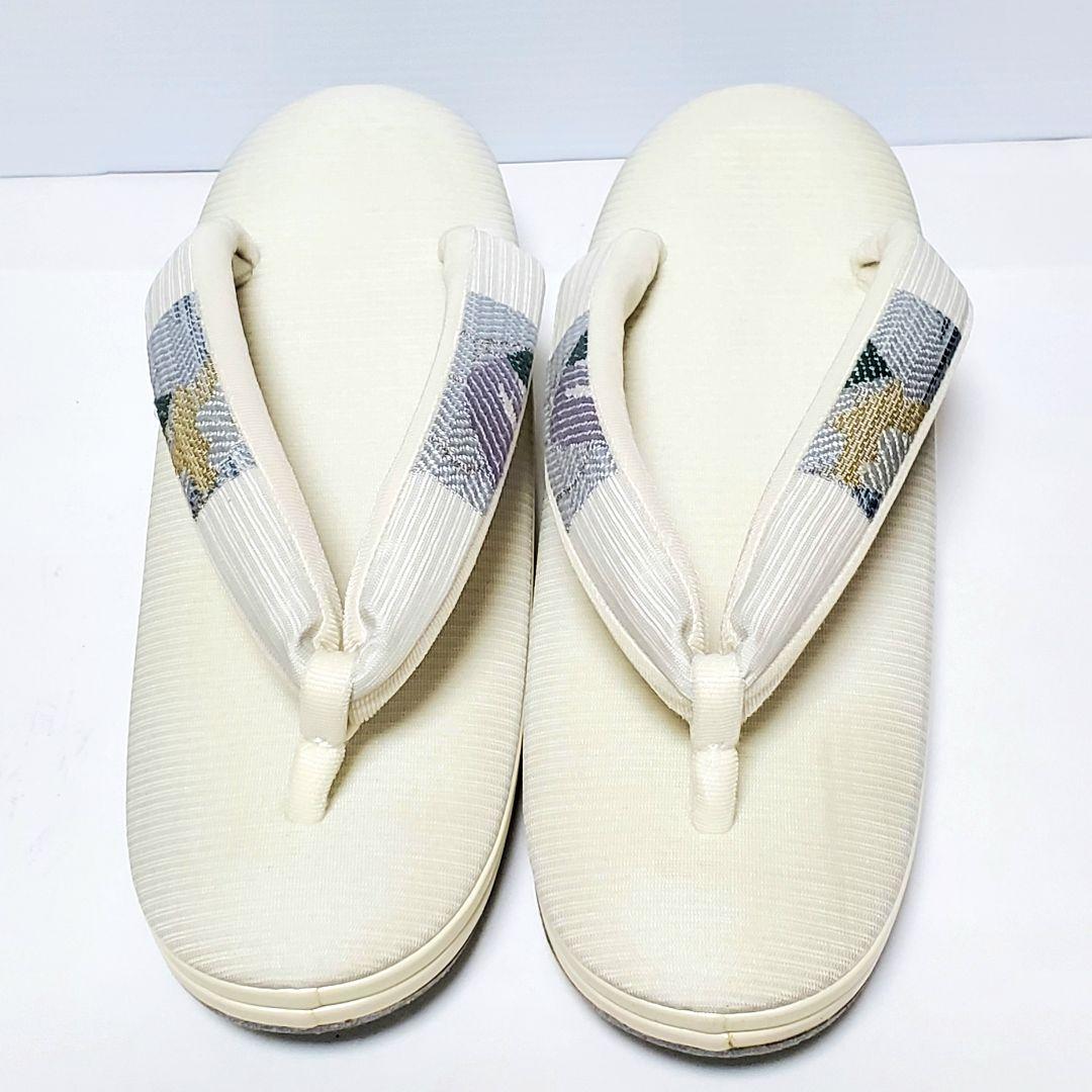 <美品>　夏物　正絹　絽　草履・バッグセット