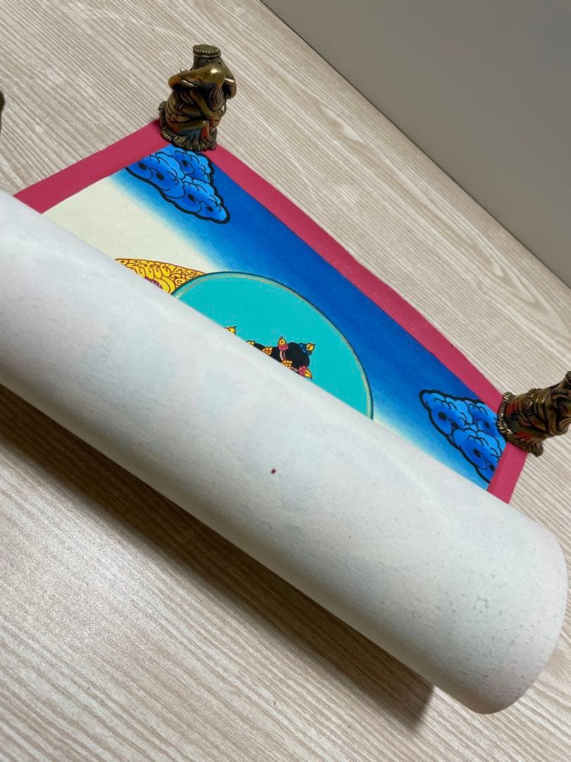 《 チベット密教　1点物 》 手描き　曼荼羅　バジュラサットヴァ　仏教　密教