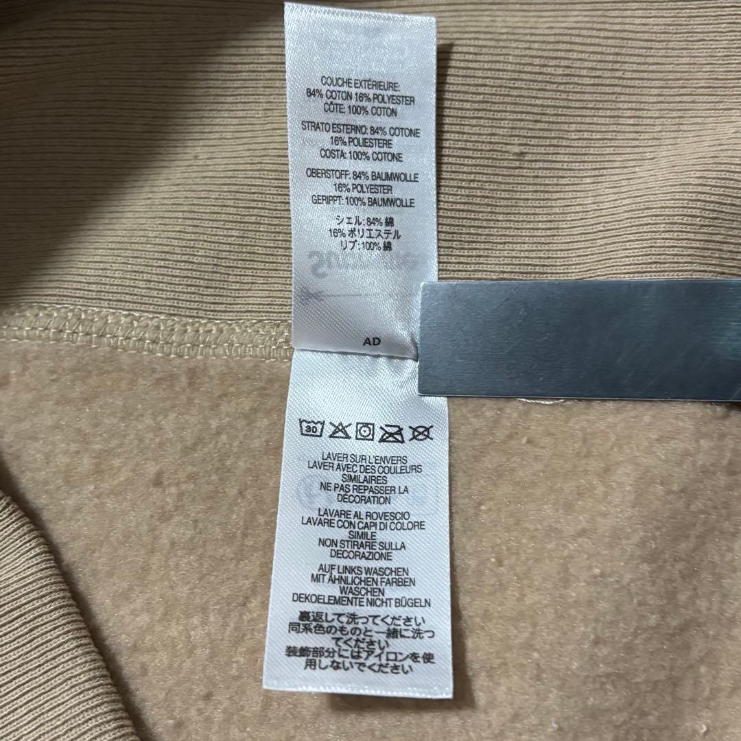 35【極美品】 シュプリーム　パーカー　ベージュ　Mサイズ　モーションロゴ