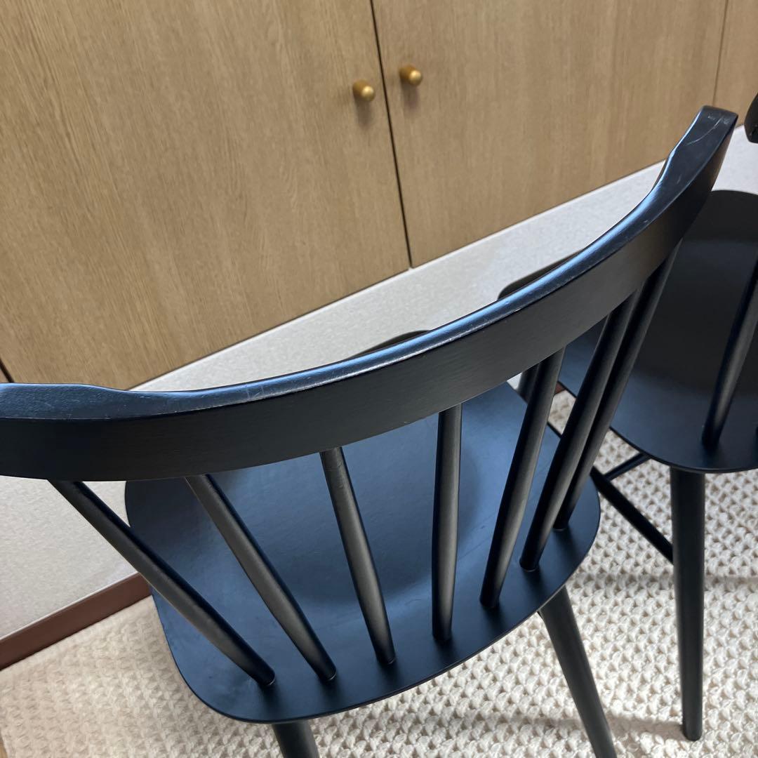 TON トーネット ウィンザーチェア 黒 ブラック 2脚セット①