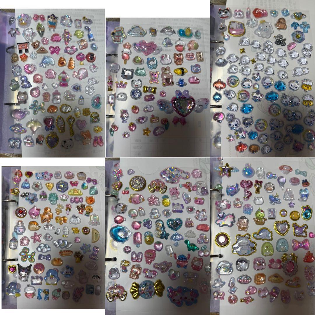 シール帳完成品 ボンボンドロップ ウォーターシール おはじき タイル 3冊セット