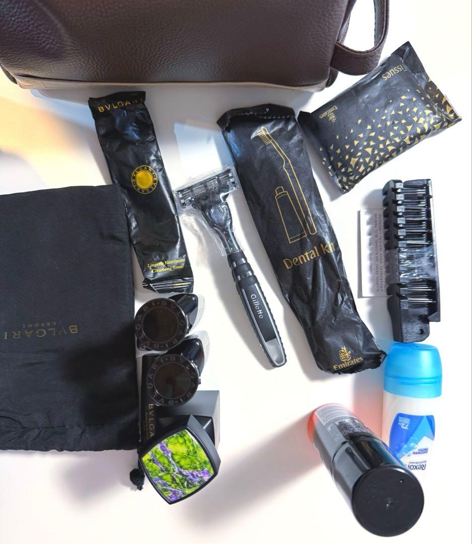 エミレーツ航空 ブルガリ ファーストクラスアメニティ 男性用 新品