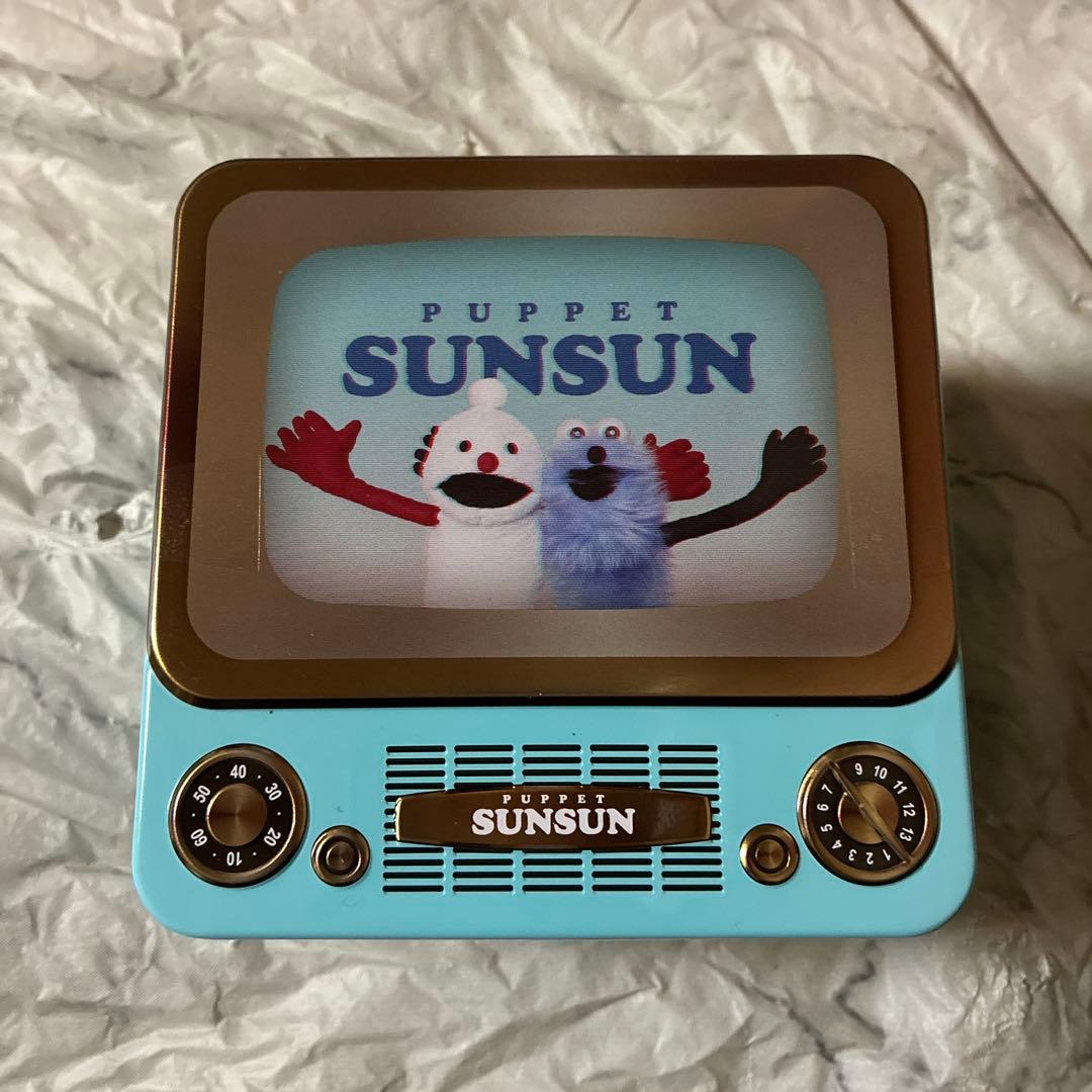 パペットスンスン レトロテレビ缶 ショッパー付き - メルカリ