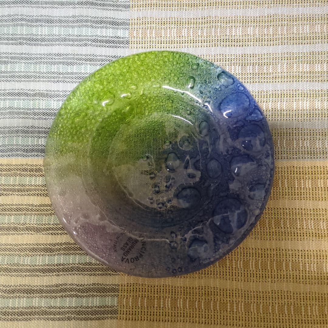 [値下げ] ムラーノガラス　小皿2 再値下げ] ムラーノガラス 小皿2