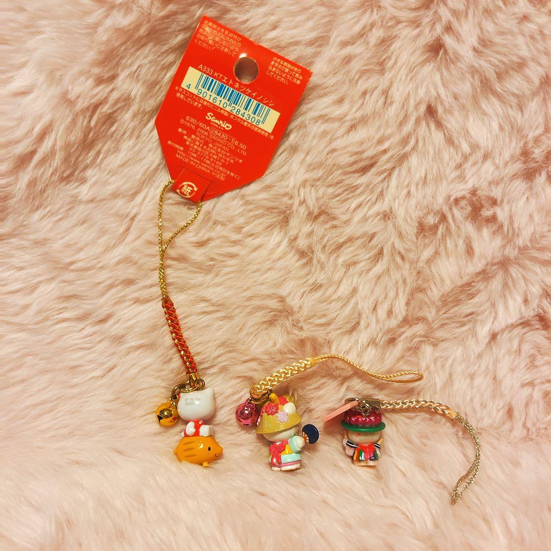 希少レア　ハローキティ　根付け　日本限定　ご当地　干支　サンリオ　平成レトロ