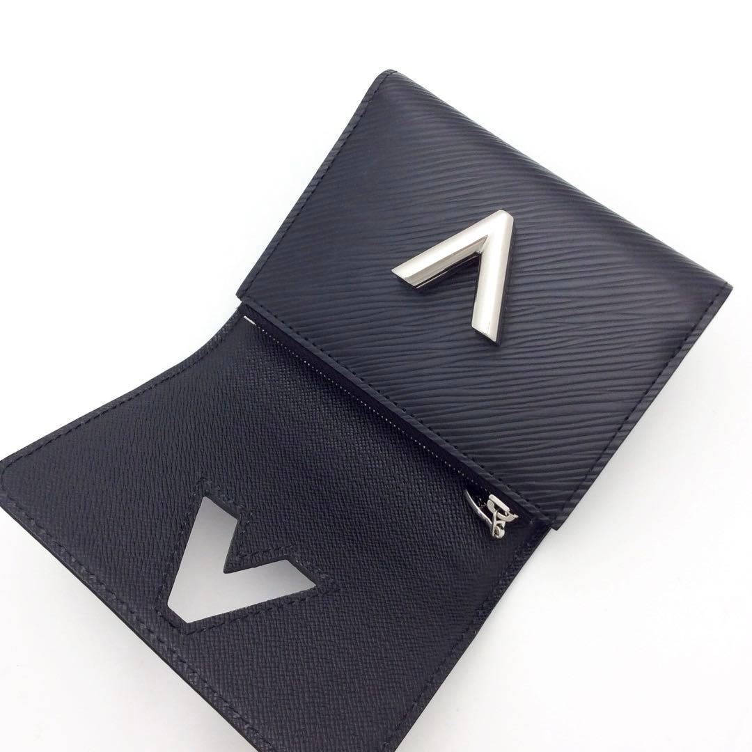 ルイヴィトン エピ ポルトフォイユ ツイスト コンパクト 黒 三つ折り財布