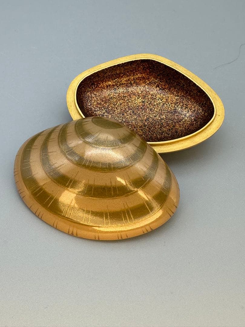 茶道具　香合　高崎秋峰　蛤形