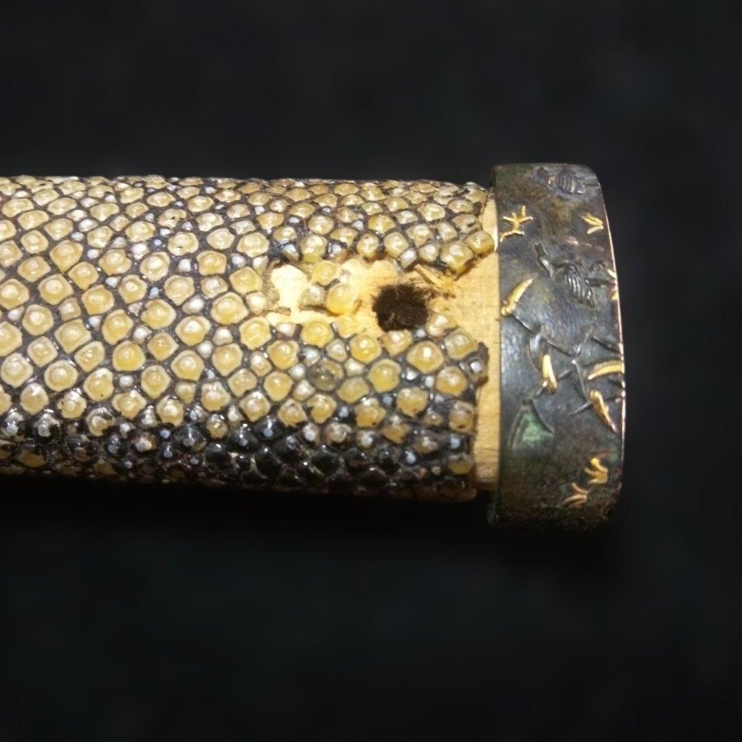 時代短刀の柄前