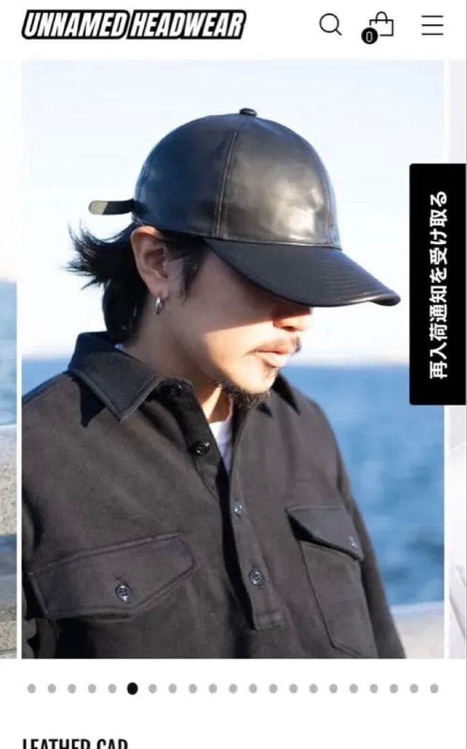 UNNAMED HEADWEAR LEATHER CAP レザーキャップ - メルカリ