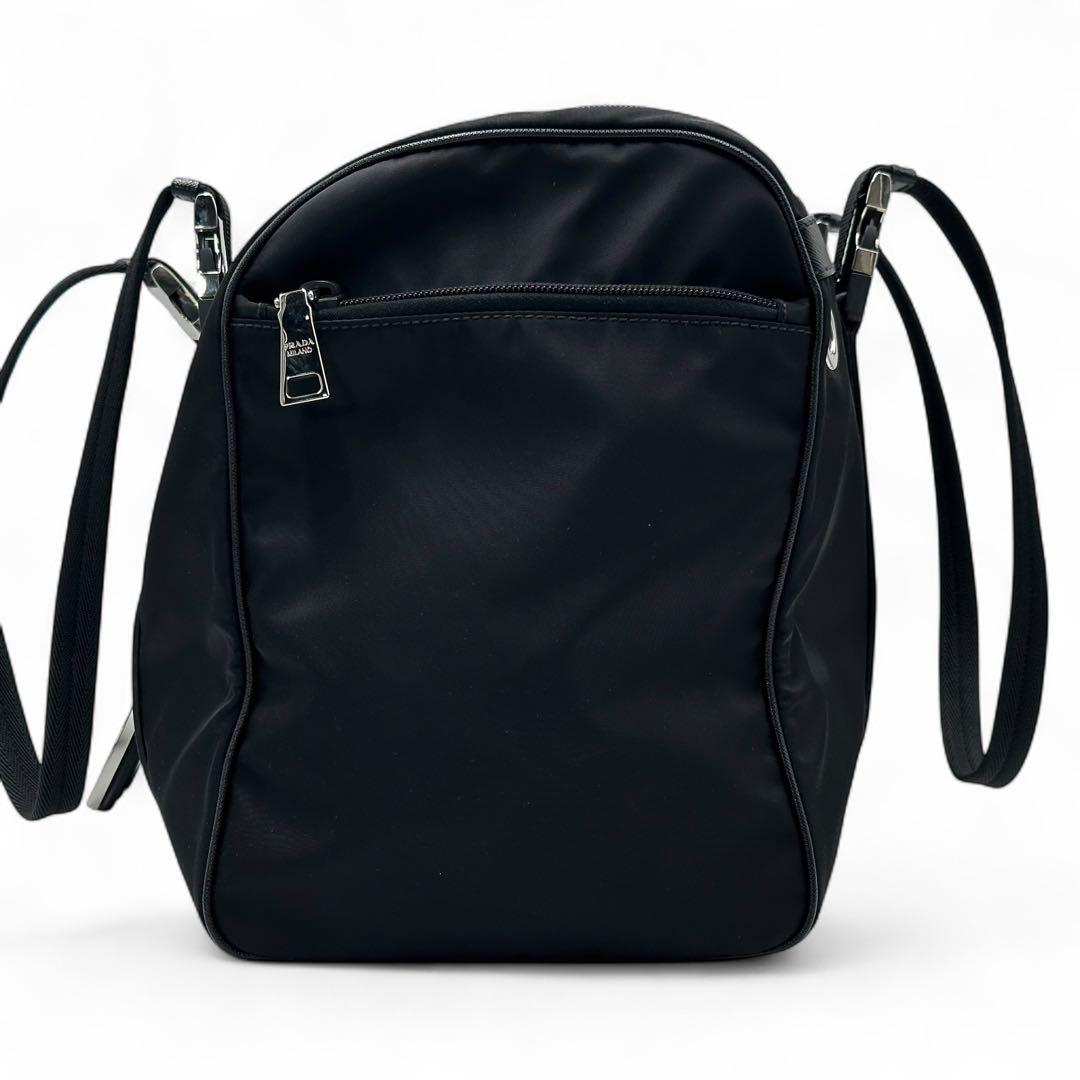 現行】PRADA プラダ Re-Nylon xサフィアーノレザー ペットバッグ