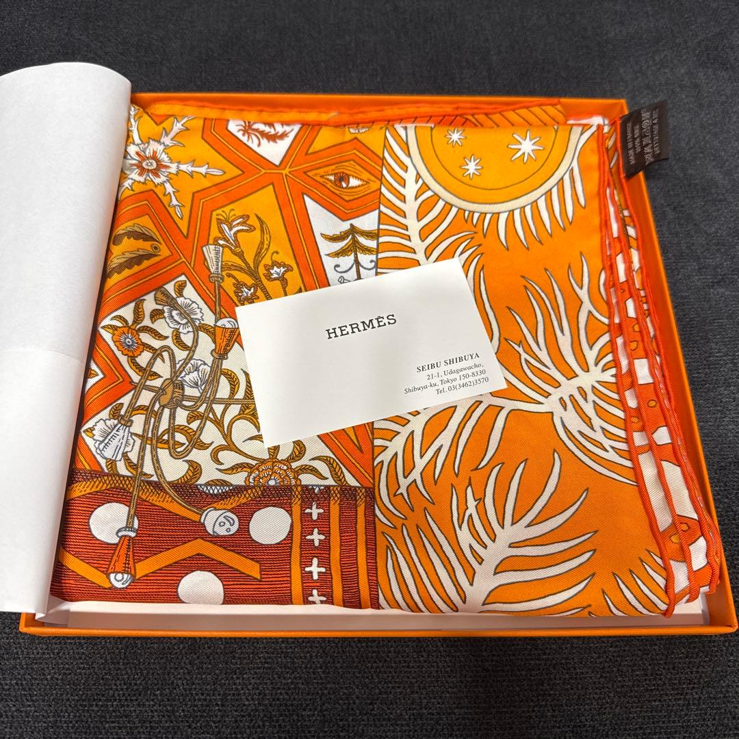 本日限りお値下げ！【超美品】HERMES カレジェアン 90大判　ストール