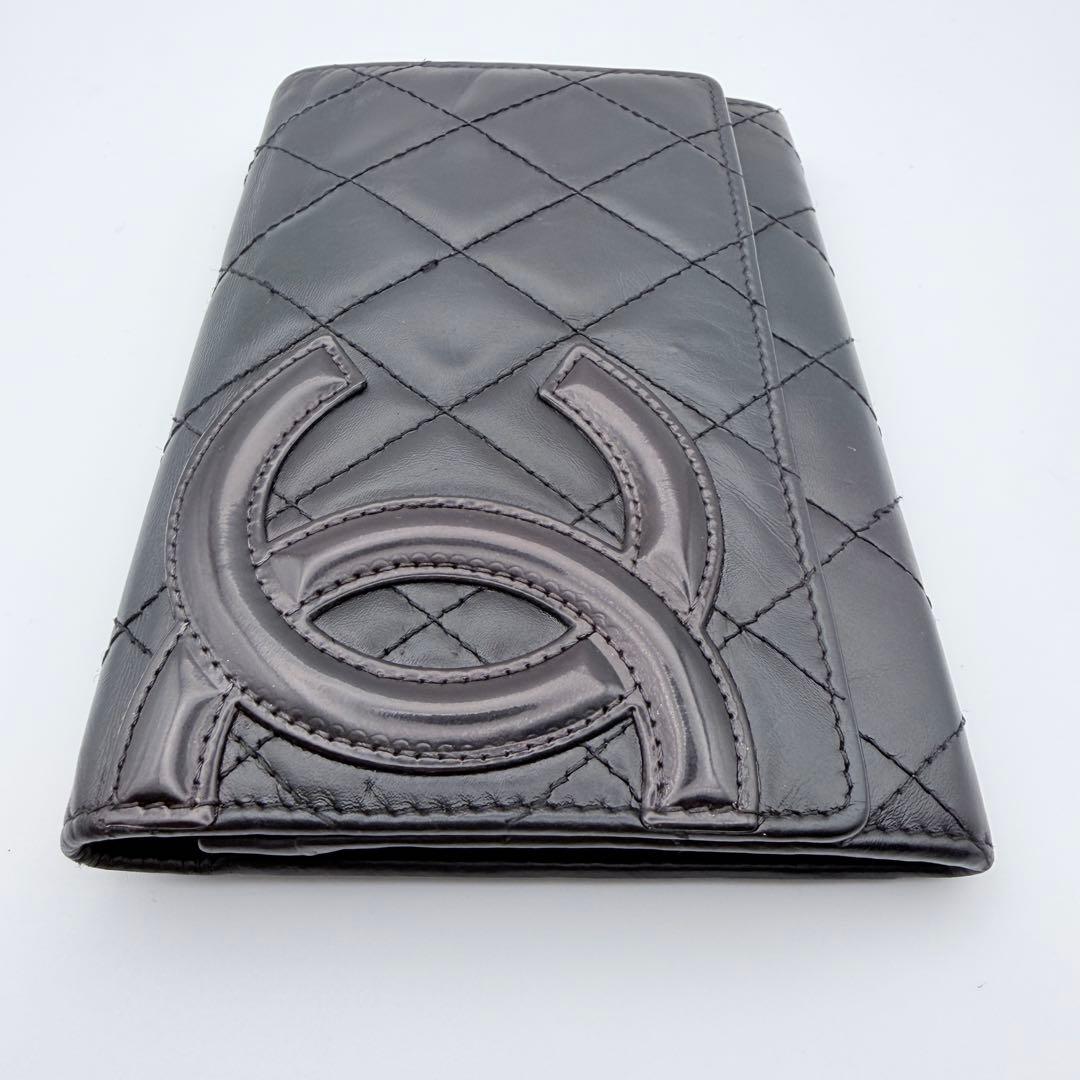 CHANEL シャネル 財布 カンボンライン 二つ折り 美品