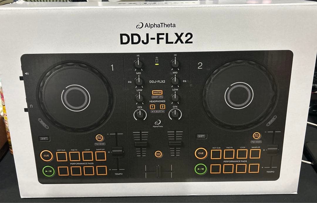 新品AlphaThetaコンパクト 2ch DJコントローラー DDJ-FLX2 AlphaTheta DDJ-FLX2 | 多彩なDJアプリと音楽ストリーミングサービスに