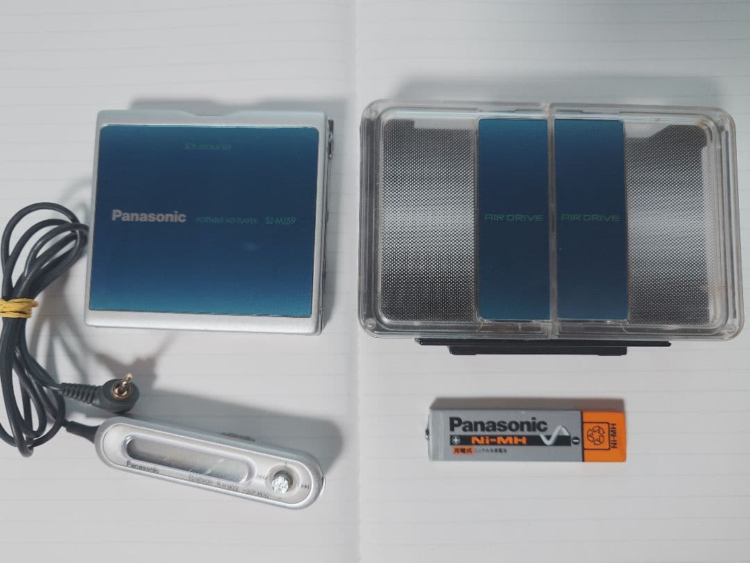 Panasonic SJ-MJ59 ポータブルMDプレーヤー ブルーパナソニック - メルカリ