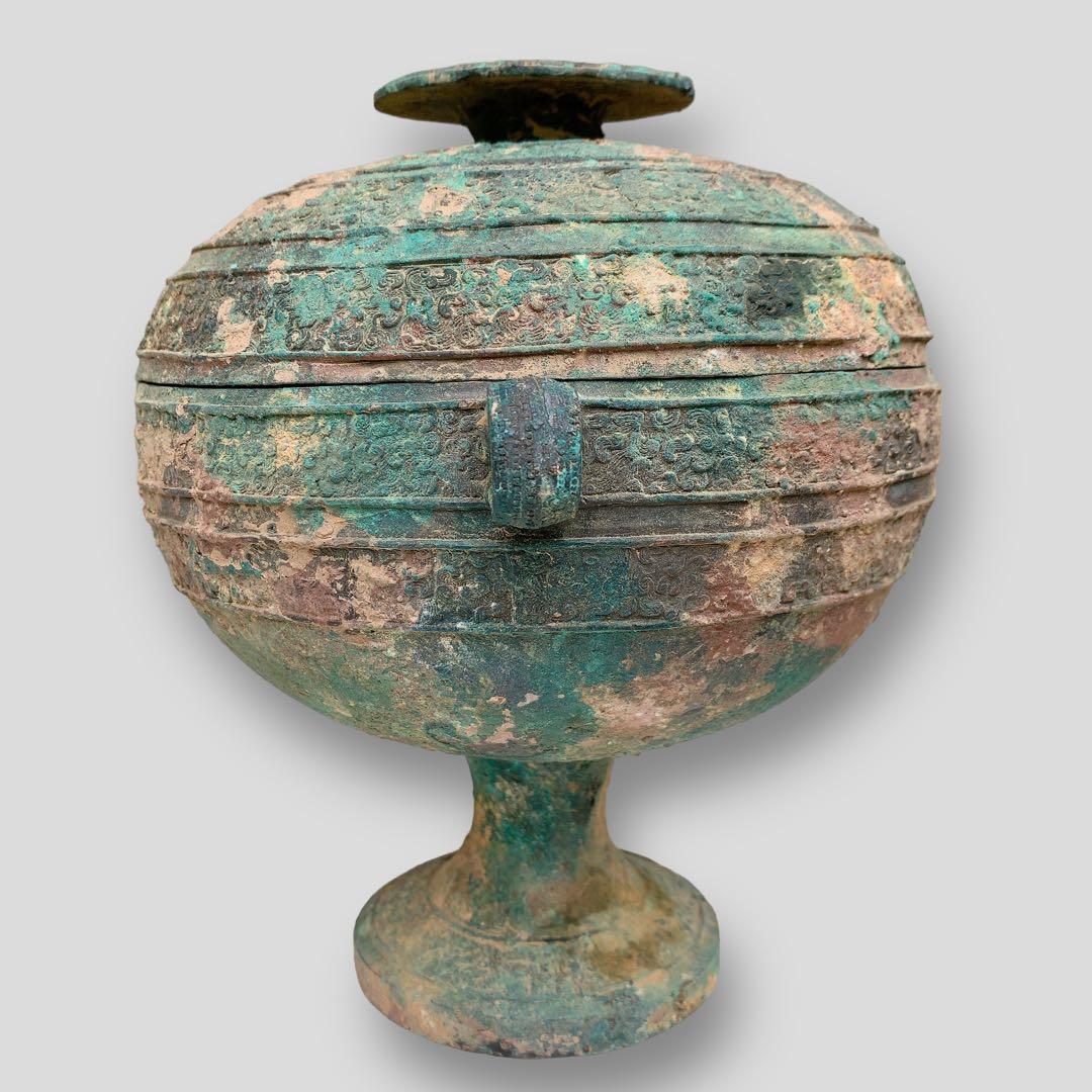 青銅器 豆 中国 骨董品 鼎（てい） アンティーク