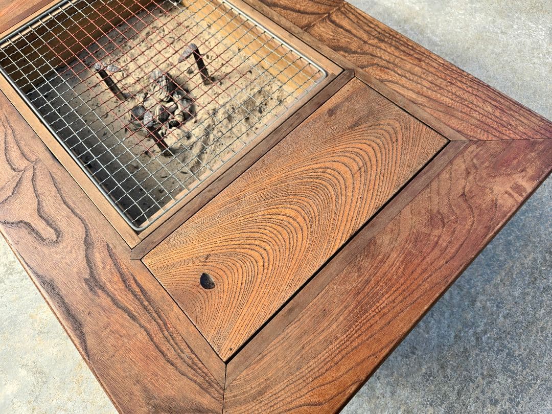 木製座卓】囲炉裏つき◎アンティーク家具