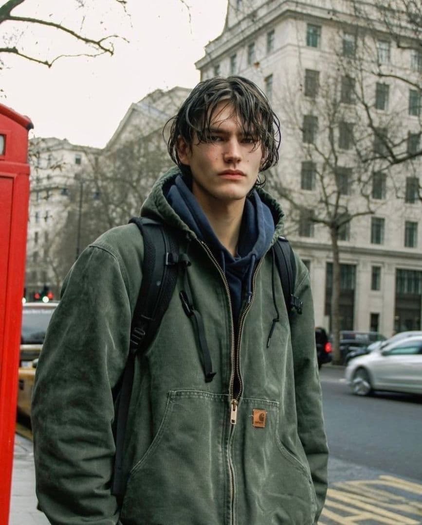 カーハートアクティブジャケットモスグリーン