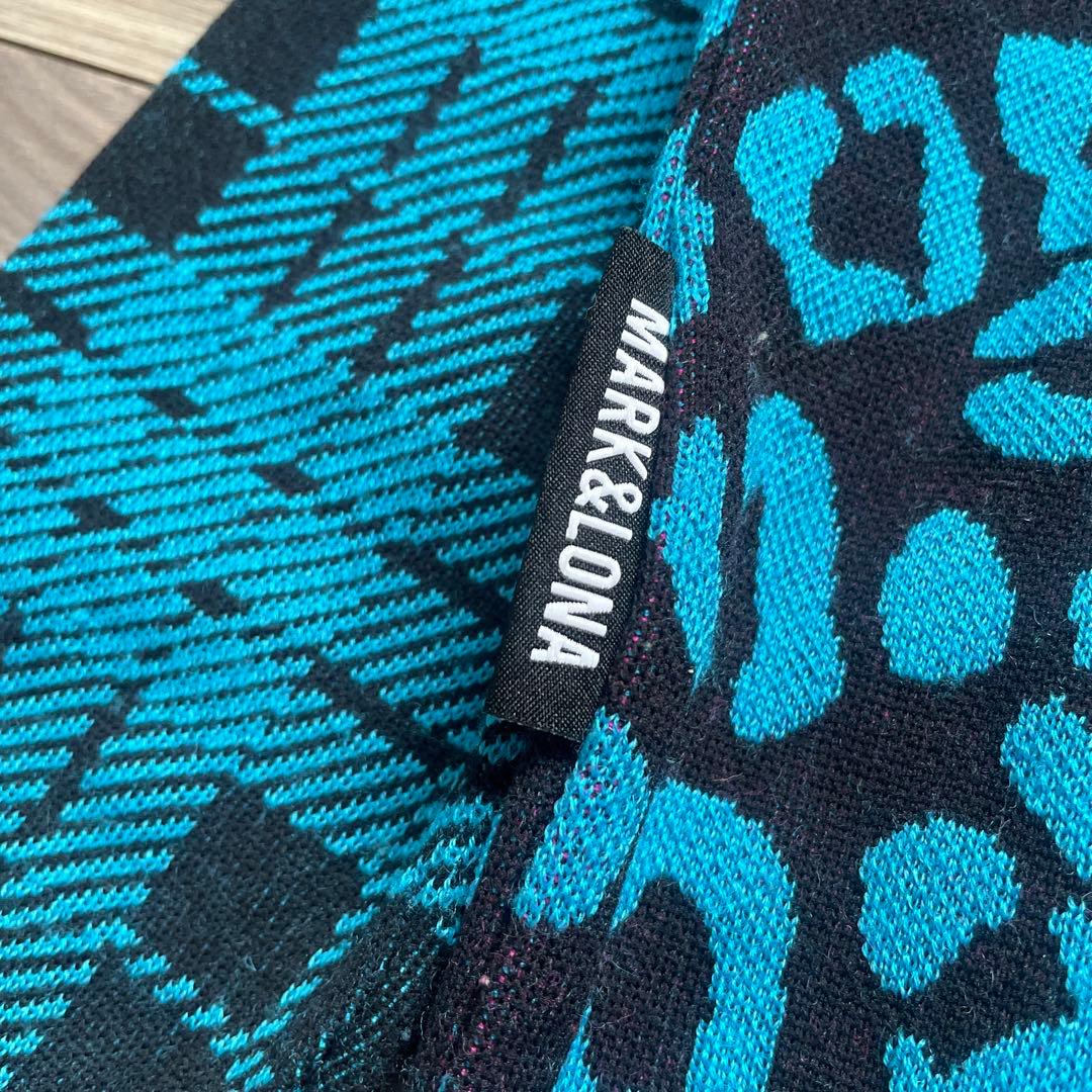 美品　MARK & LONA RF Leopard ポロセーター