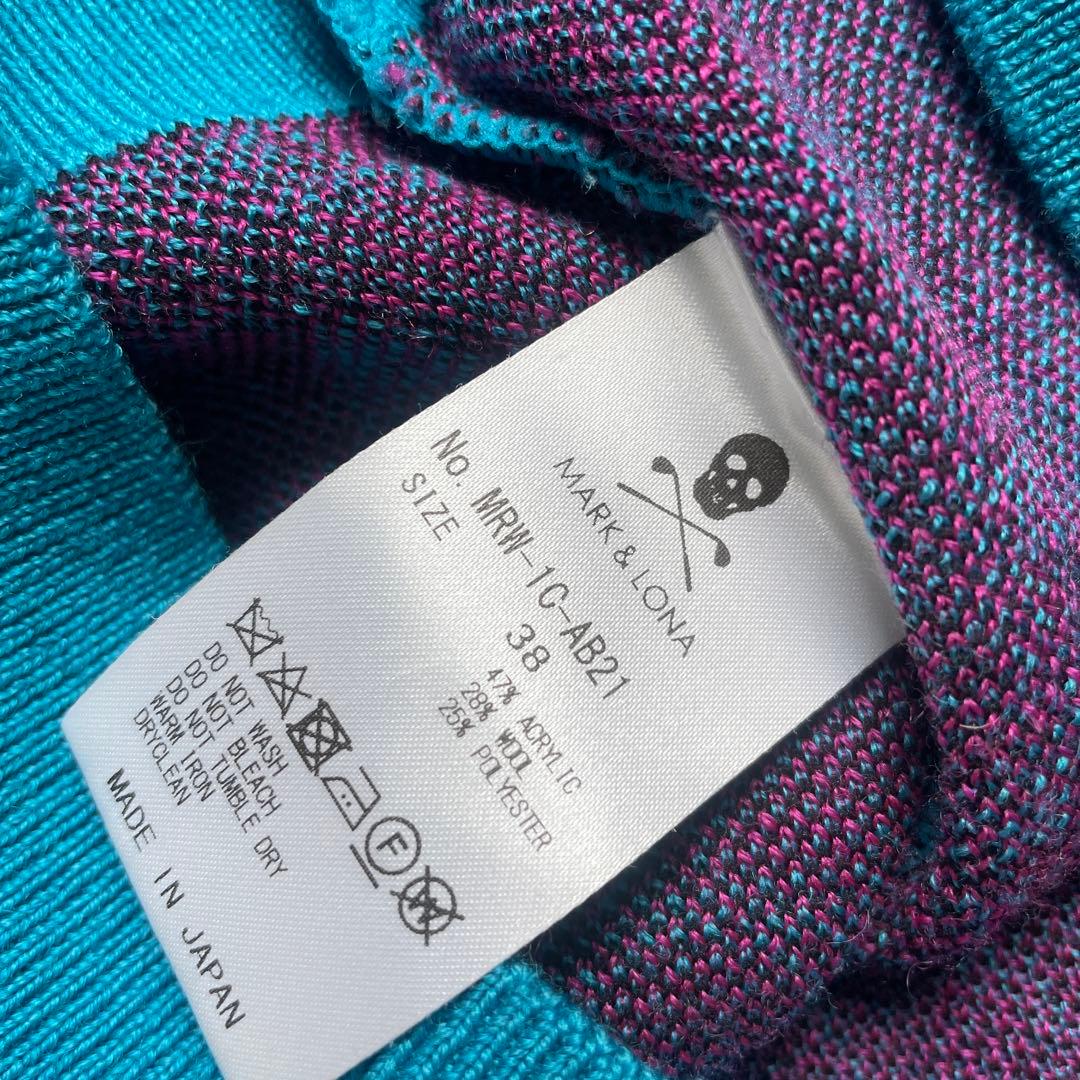 美品　MARK & LONA RF Leopard ポロセーター