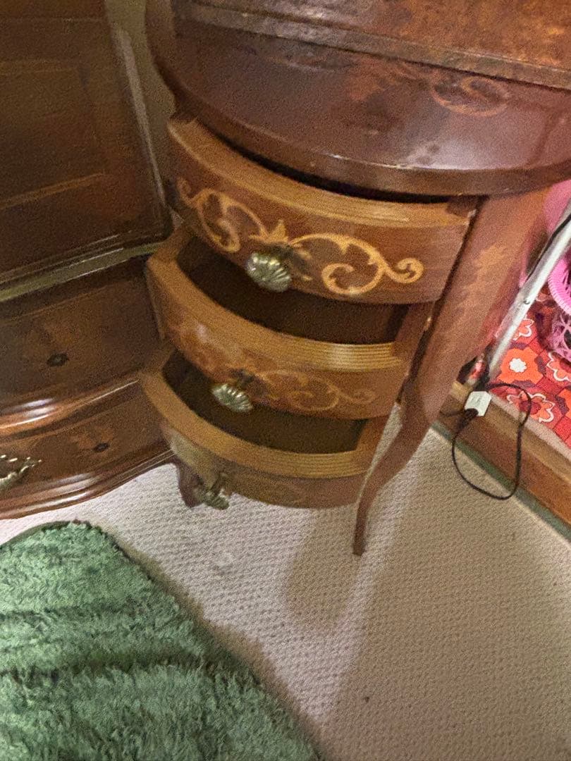 チェスト サイドテーブル イタリア製クラシックスタイル レトロ