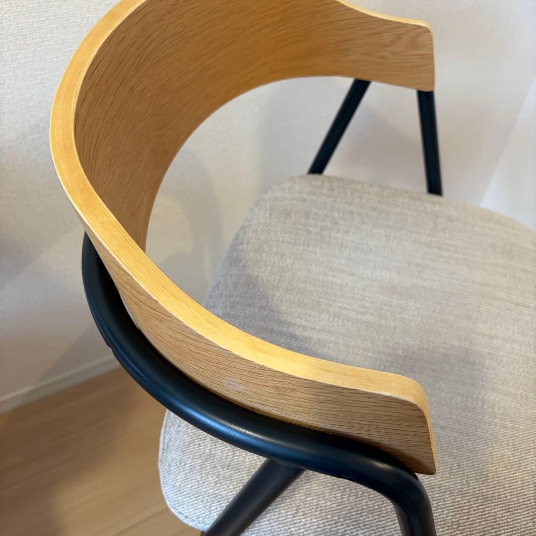 unico（ウニコ） ELEMT(エレムト) チェア アイアン ナチュラル - メルカリ