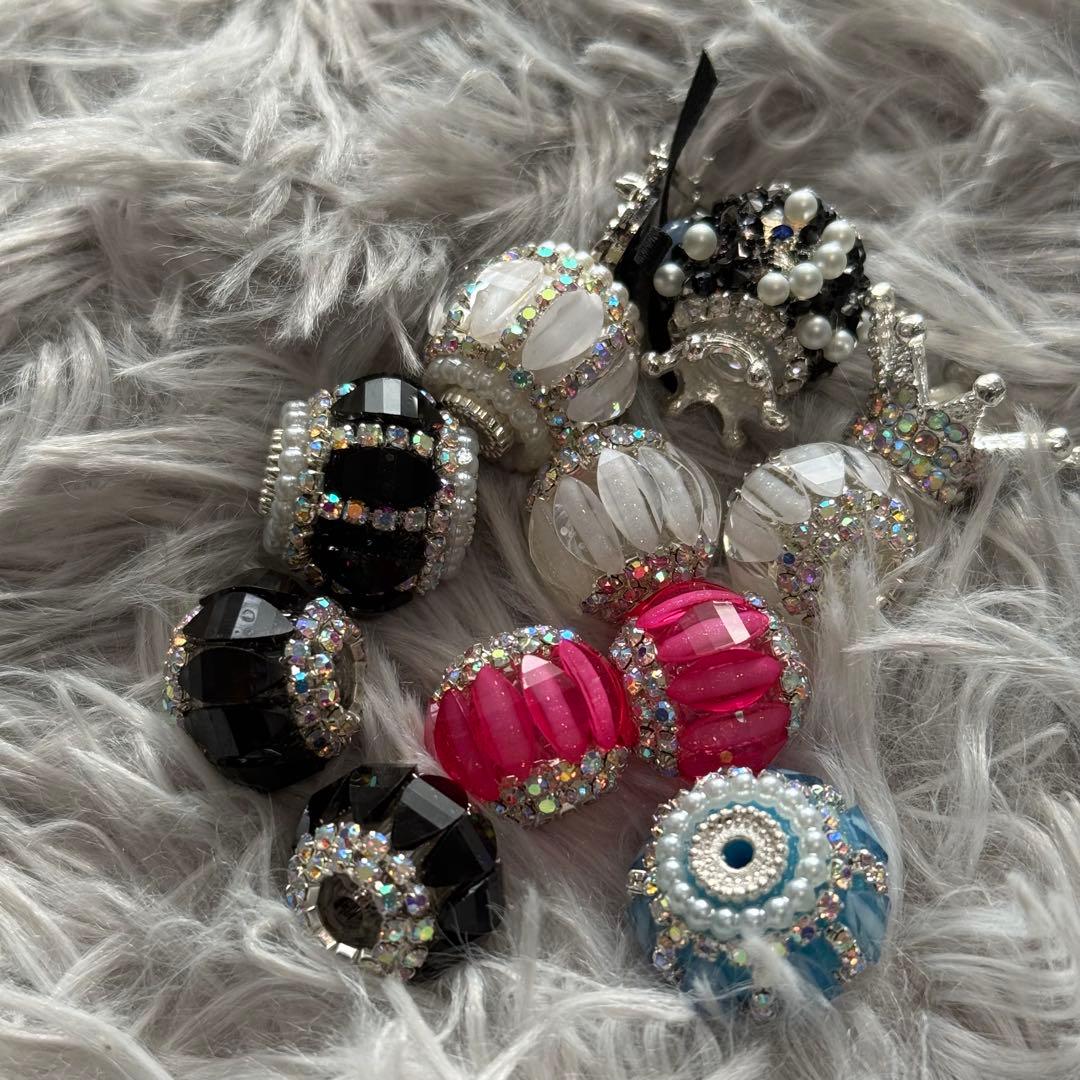 装飾ビーズセット カスタムボールペン 冠 キラキラビーズ - メルカリ