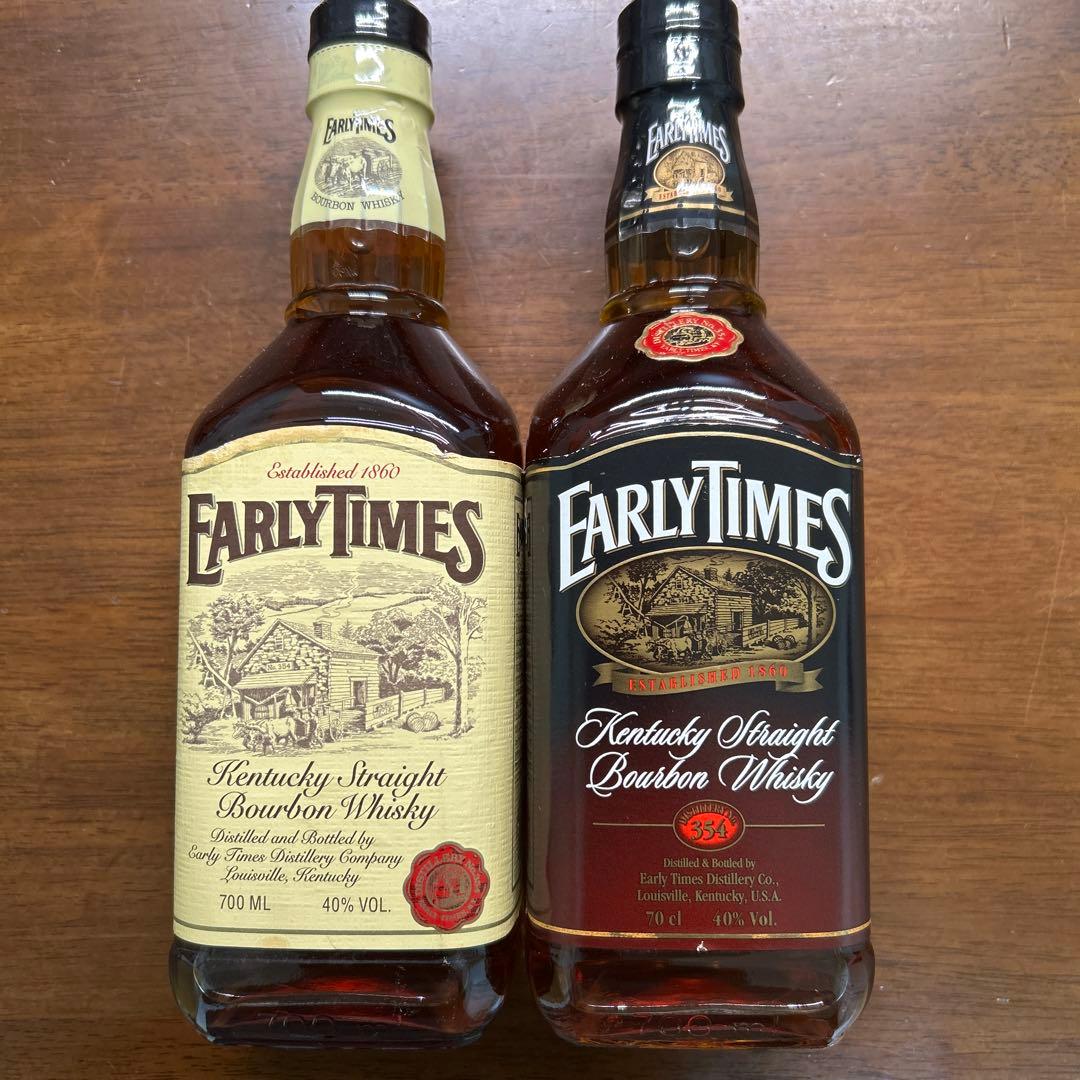 Early Times バーボンウイスキー 700ml 2本セット