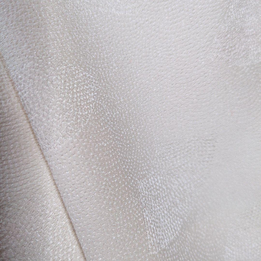 七五三３歳正絹縮緬扇柄の被布（中綿無し）ミルキーホワイト