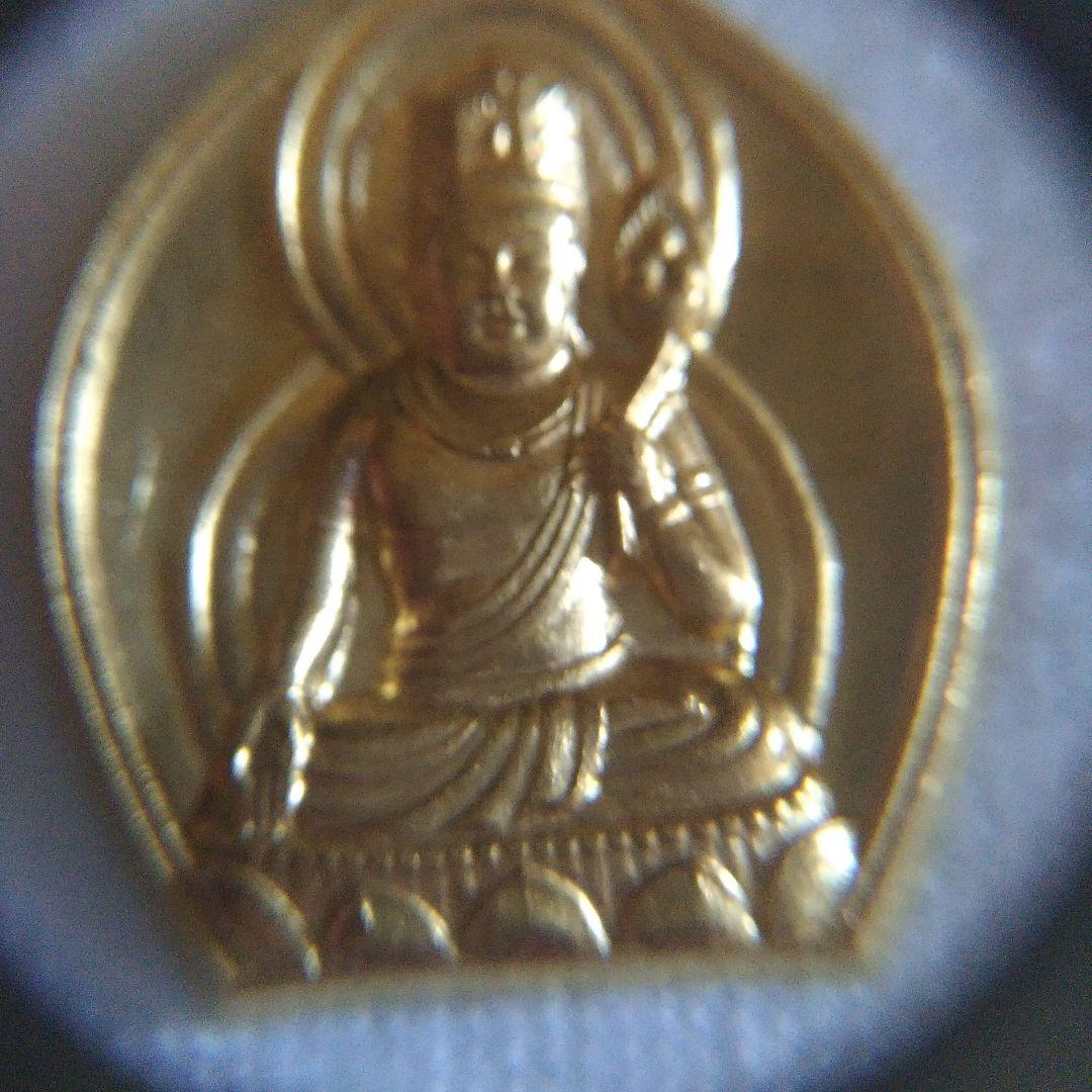 K18。K24。虚空蔵菩薩。18金。純金。ペンダント。仏像。仏教。中古。5.3g