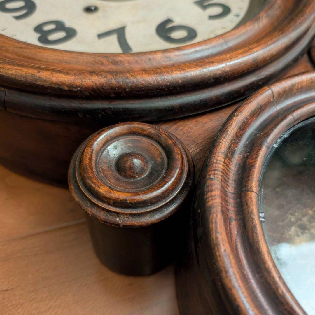 古時計　アンティーク掛時計　ダルマ掛時計 四つ丸　イングラハム　ゼンマイ掛時計