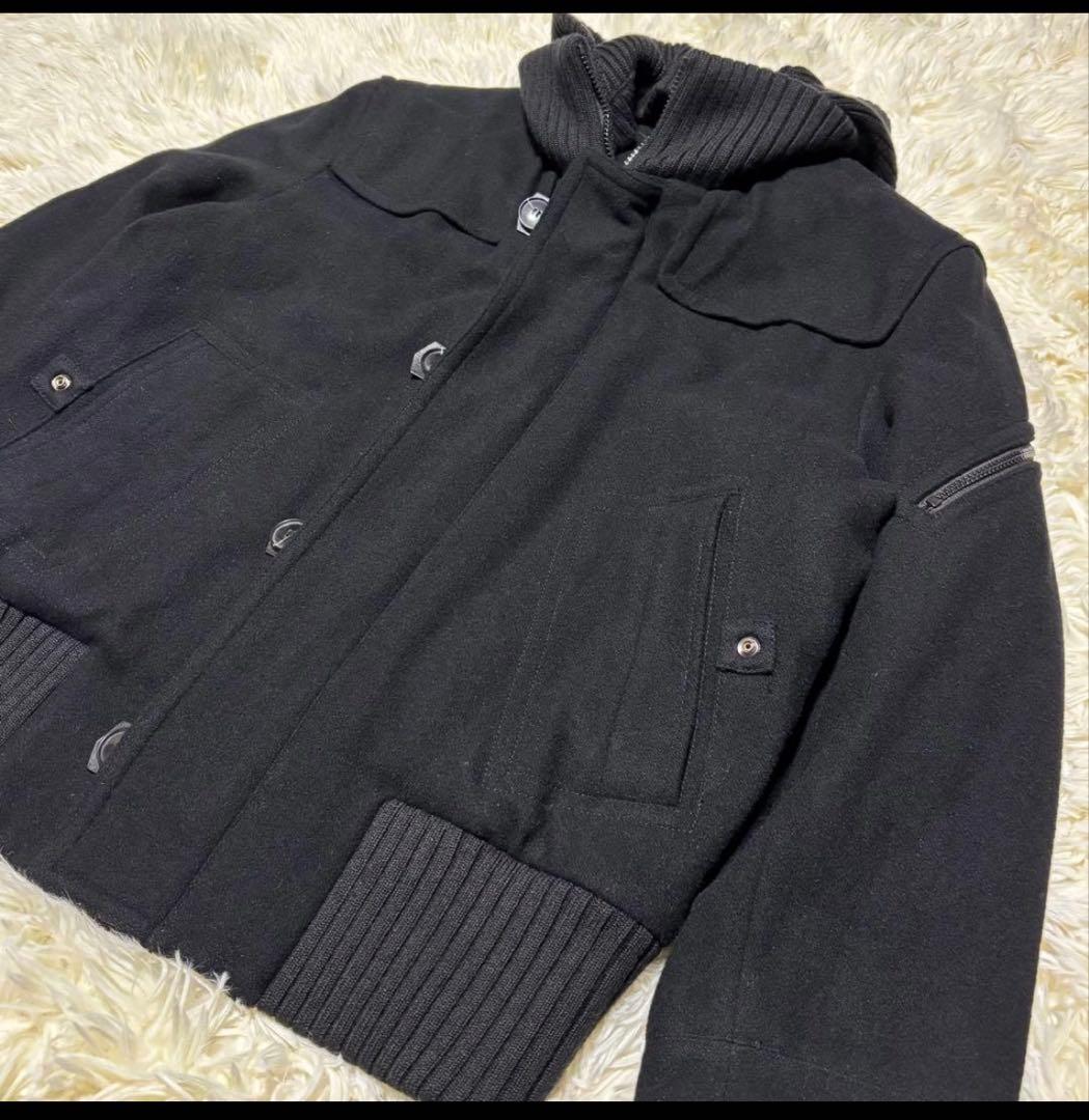 HUGOBOSS ウールフーデットジャケット 手袋付