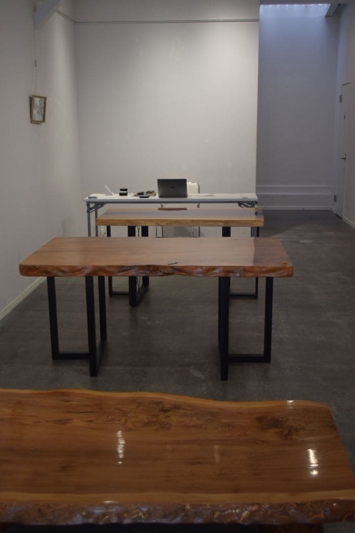 レジンテーブル　タモ　1710×700×30