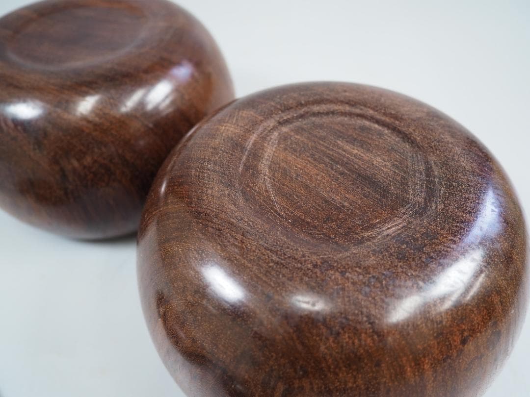 【宮崎県】日向特製蛤碁石36号・花梨碁笥セット