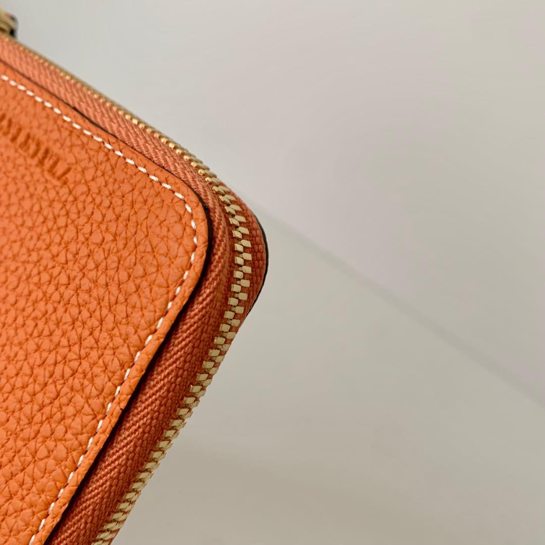 【BONAVENTURA】カードケース　ケース　オレンジ　レザー　新品