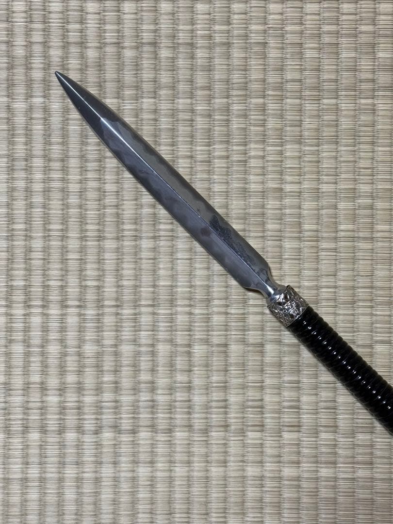 槍　やり　4本継　黒呂　模造刀　模擬刀　美術刀　舞踊　大衆演劇　芝居