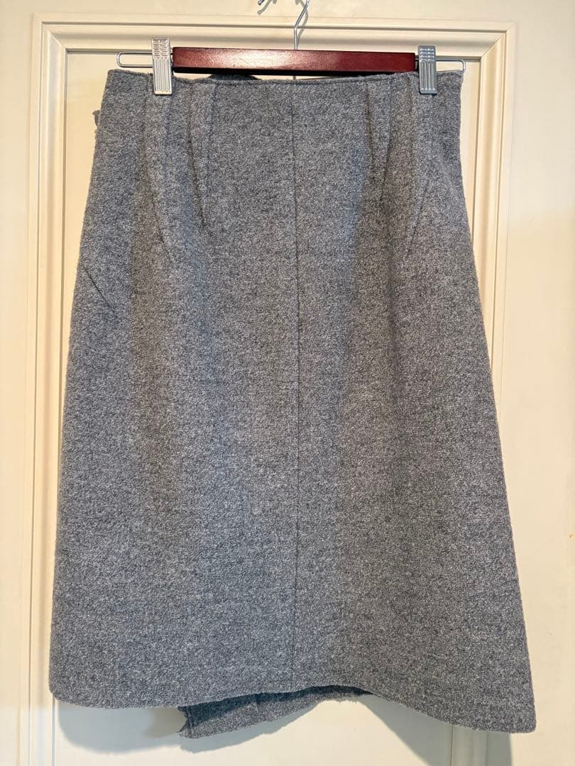 CELINE グレー ラップスカート 36
