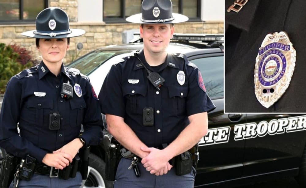 値下げ】 POLICEバッジ☆ネブラスカ trooperバッジ☆希少品☆1点物です