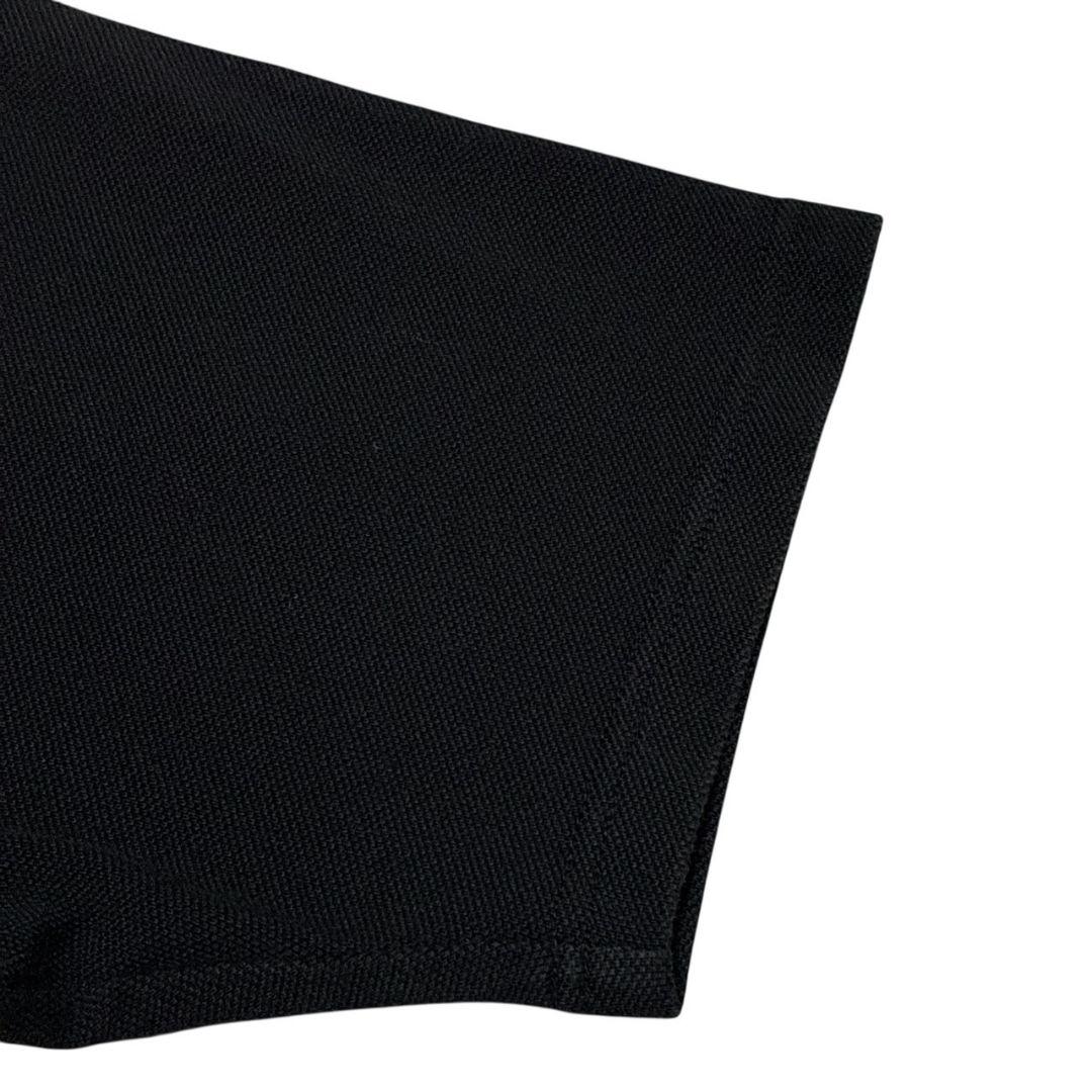 【美品】バーバリーロンドン ポロシャツ 半袖 ノヴァチェック 刺繍ロゴ 黒 L