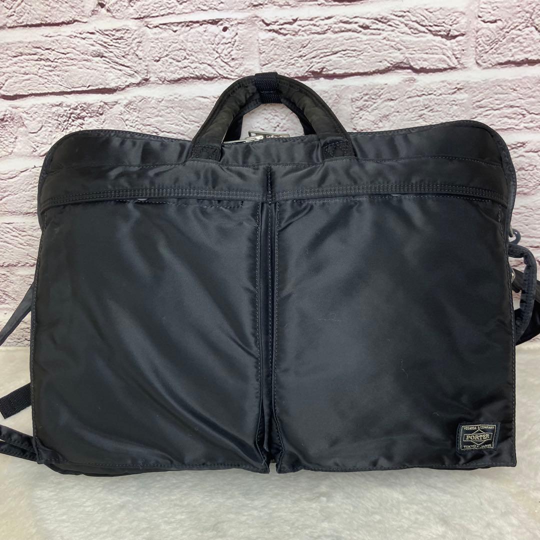 美品✨ポーター タンカー 2層式 3way ビジネスバッグ リュック A4 黒